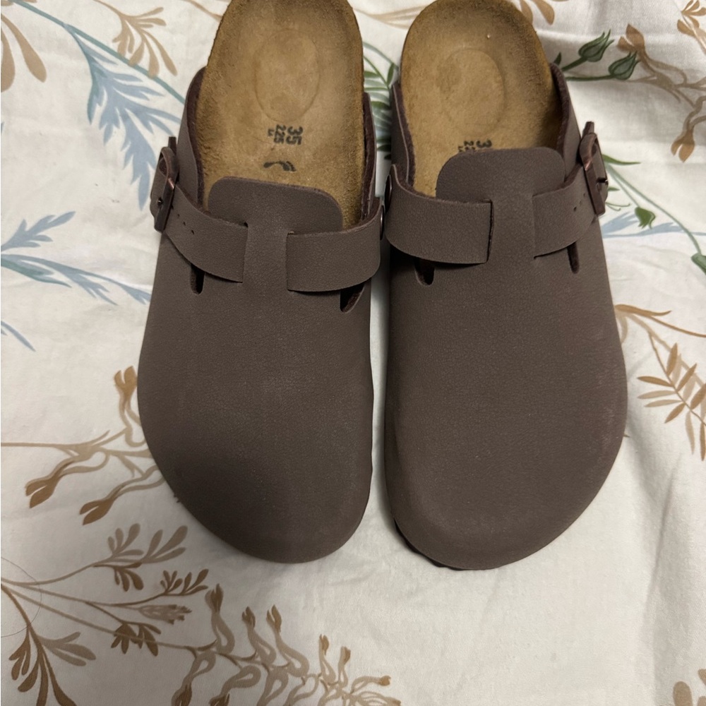 Birkenstock Brown Closed-Toe Clogs